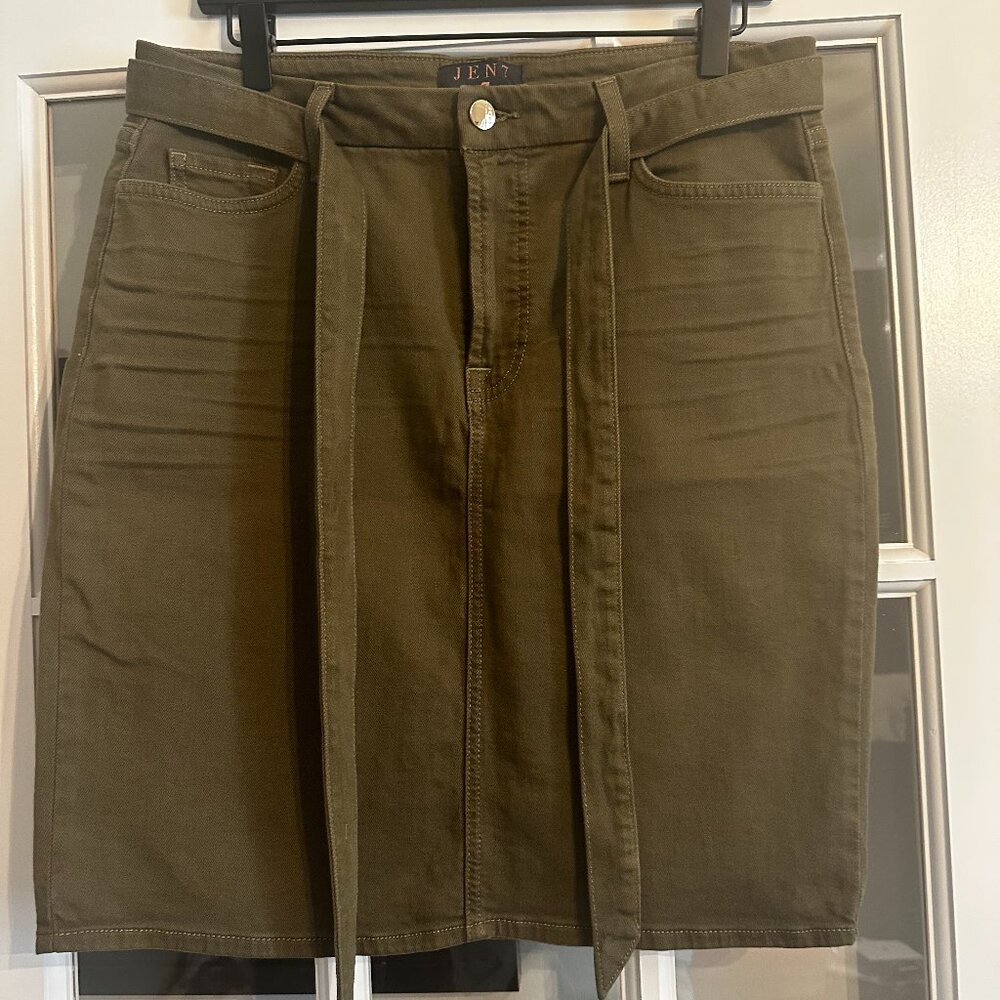 7 For All Mankind Olive Mini Skirt